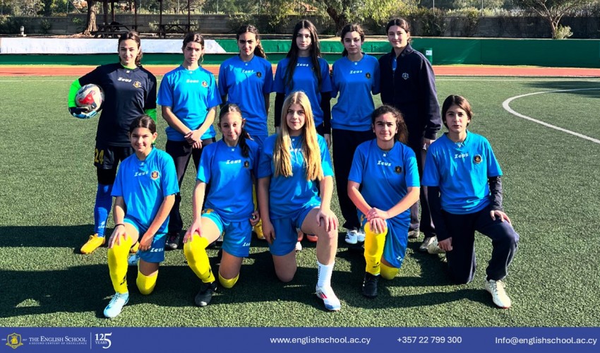 The English School Girls Football Team Participates in Thrilling Futsal Match